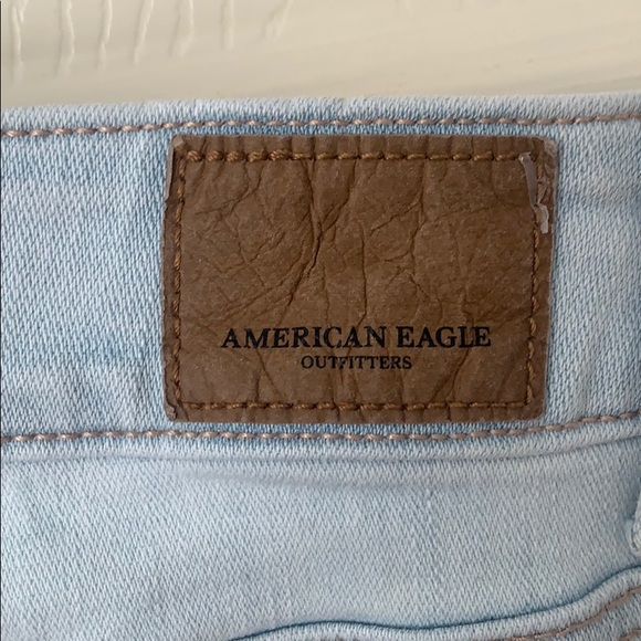 American Eagle Light Wash Denim Skirt Sz 10 - Picture 4 of 5